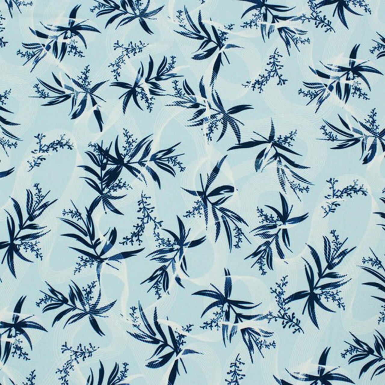 1 Yard Lavender Bunches In The Wind Four Way Stretch Printed Nylon Spandex Fabric